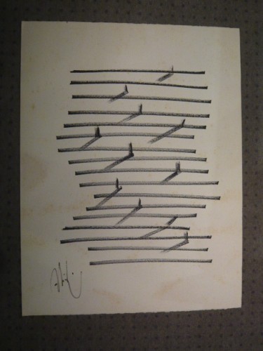 Dessin : Abidin DINO (1913 - 1993) - COMPOSITION - Dessin à l'encre sur papier